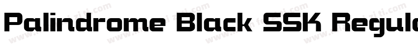 Palindrome Black SSK Regular字体转换